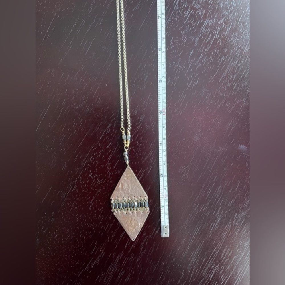Long Gold Tone Necklace